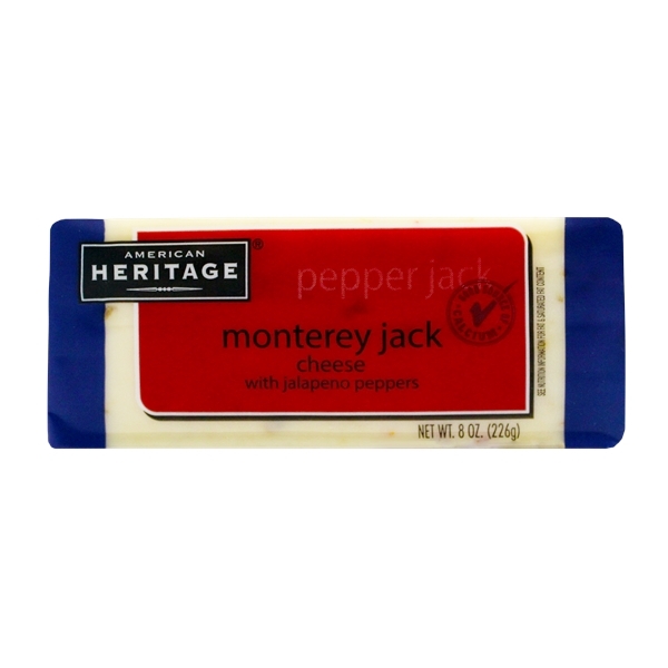 美國<br>辣椒傑克乳酪<br>Heritage Monterey Jack Cheese With Jalapeno Peppers 226g